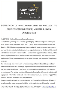 Michael T. Irwin Endorsement